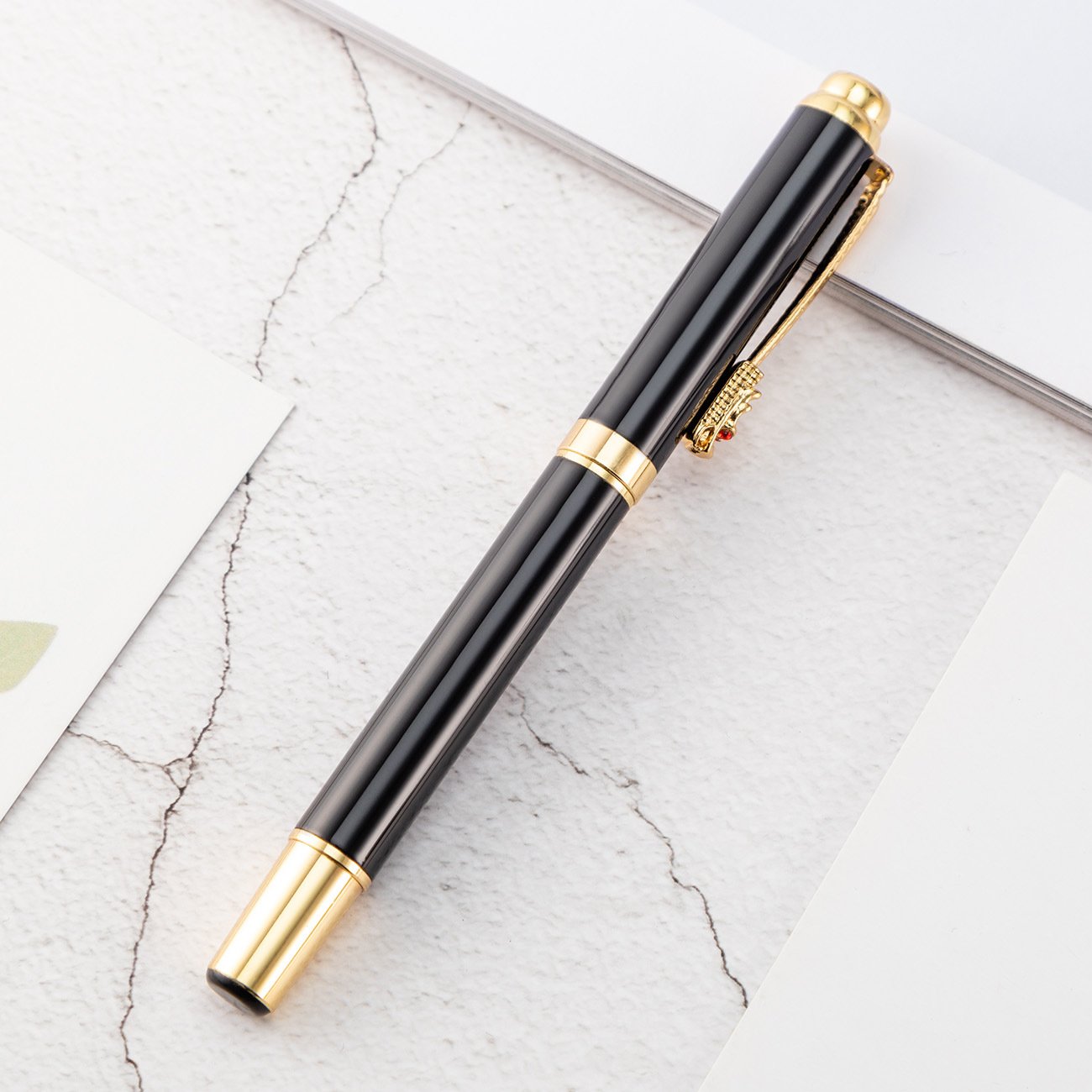 2025 Best Promotional Gift Office Metal Pen Luxury Rollerball Pen Customized Laser Logo Metal Pen