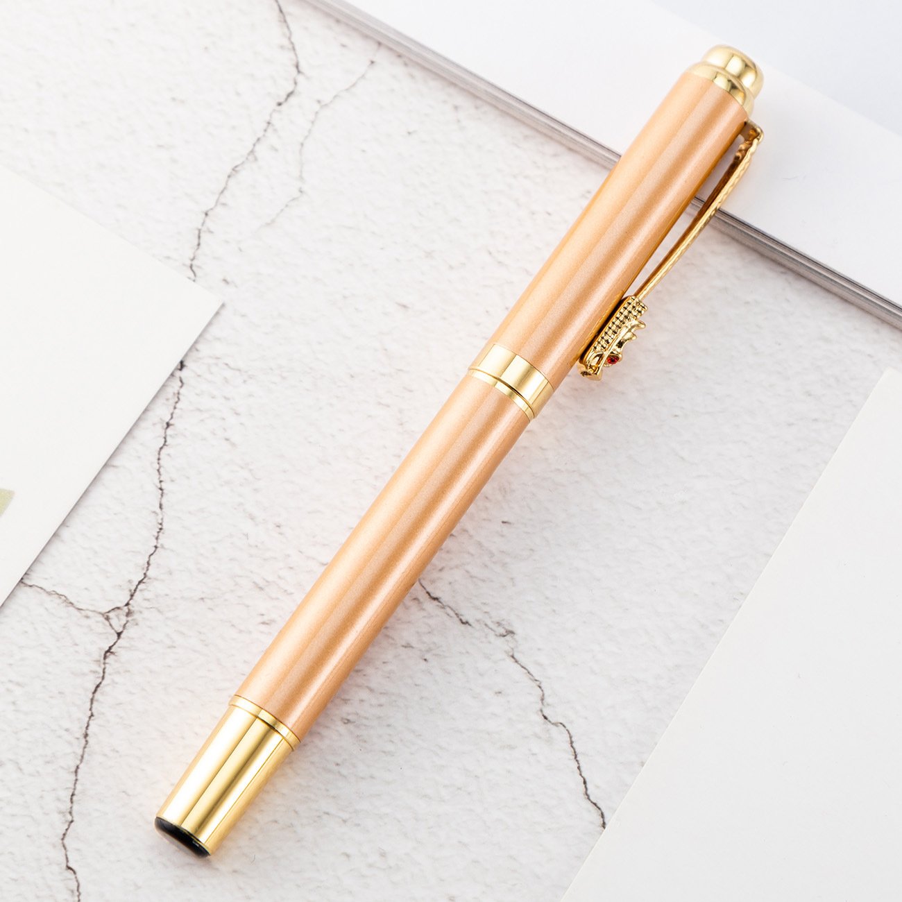 2025 Best Promotional Gift Office Metal Pen Luxury Rollerball Pen Customized Laser Logo Metal Pen