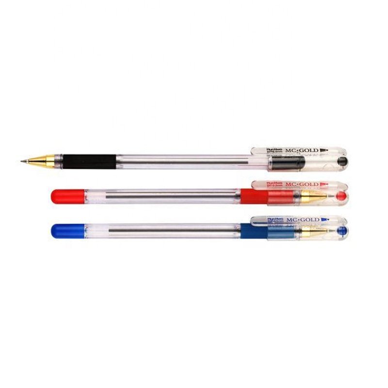 Custom Logo German Ink Comfortable Rubber Grip Plastic Ballpoint Pen For Sale