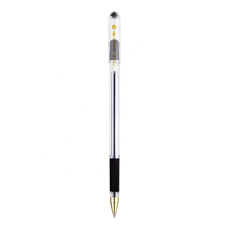 Custom Logo German Ink Comfortable Rubber Grip Plastic Ballpoint Pen For Sale
