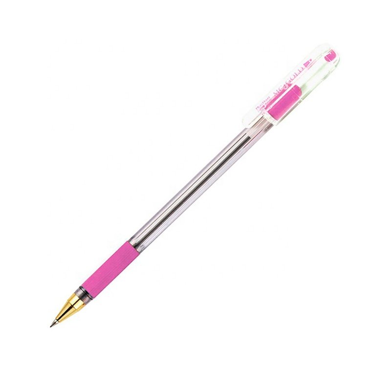 Custom Logo German Ink Comfortable Rubber Grip Plastic Ballpoint Pen For Sale