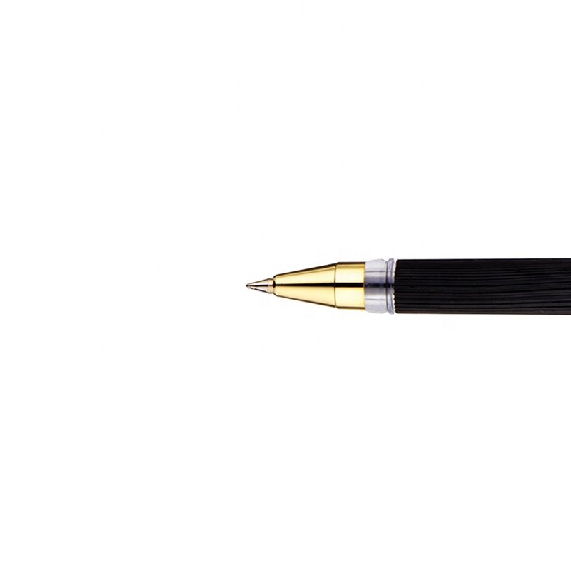 Custom Logo German Ink Comfortable Rubber Grip Plastic Ballpoint Pen For Sale