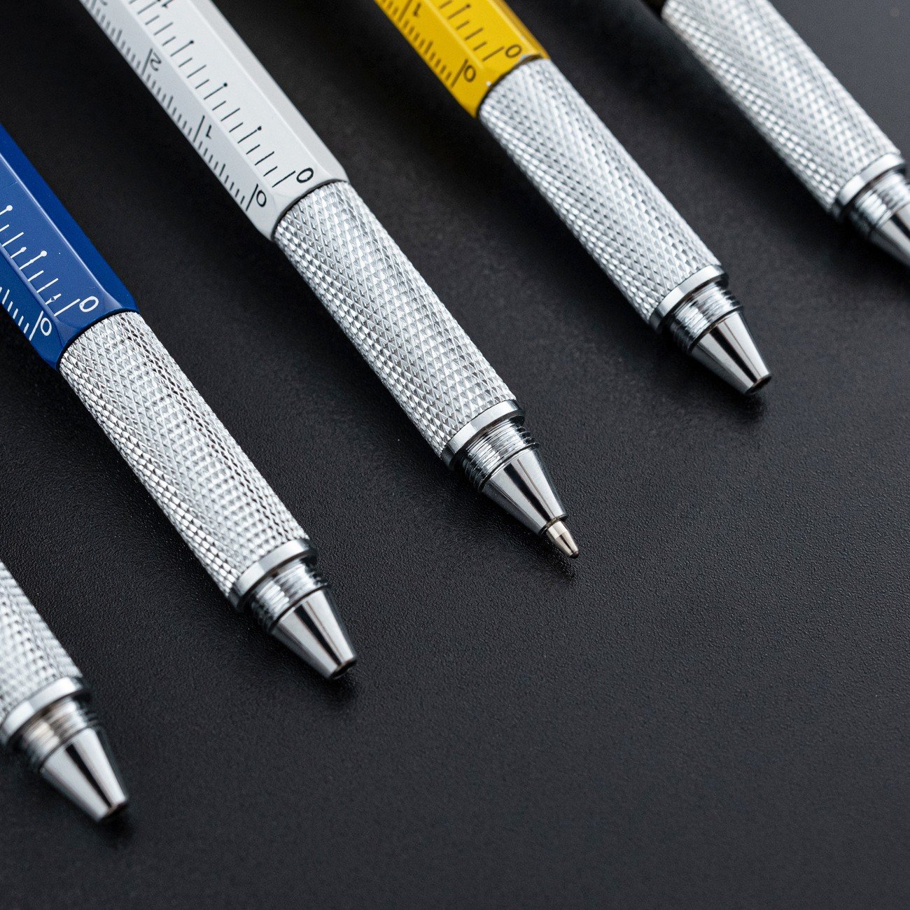 Multifunctional Tool Metal Screwdriver Ballpoint Pen with Phillips Level Scale Touch Screen