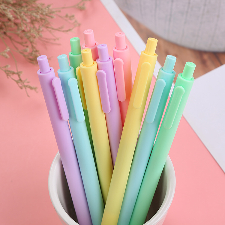 X1010-2 Wholesale School Supplies Gel Ink Pens Soft Touch Rubber Promotional Ballpoint Pens With Custom Logo Plastic Marker Pen