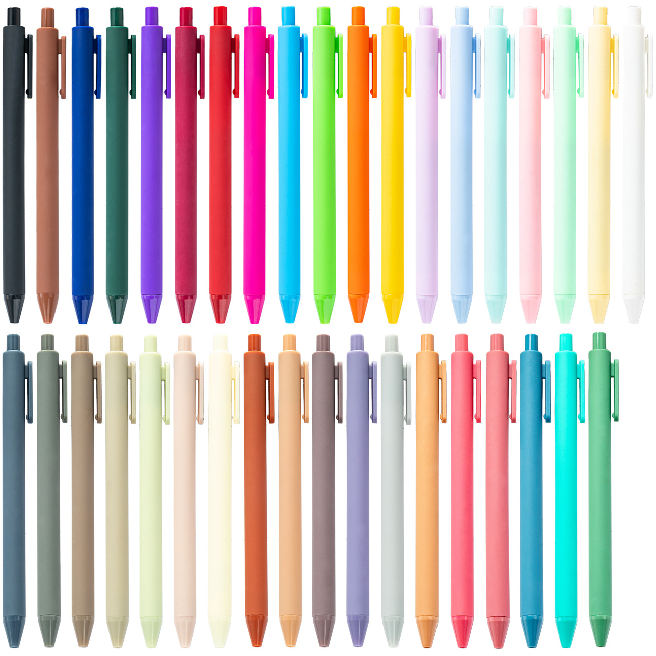 X1010-2 Wholesale School Supplies Gel Ink Pens Soft Touch Rubber Promotional Ballpoint Pens With Custom Logo Plastic Marker Pen