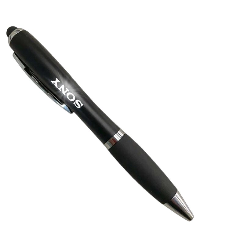 High Quality Promotional Gift LED Light Up Touch Screen Pen Custom Laser Logo Stylus Ballpoint Pen