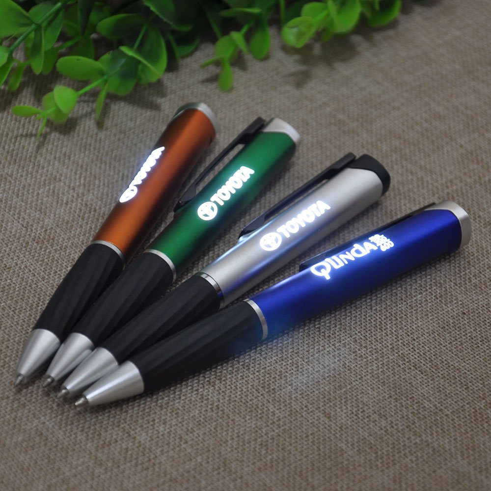 High Quality Promotional Gift LED Light Up Touch Screen Pen Custom Laser Logo Stylus Ballpoint Pen