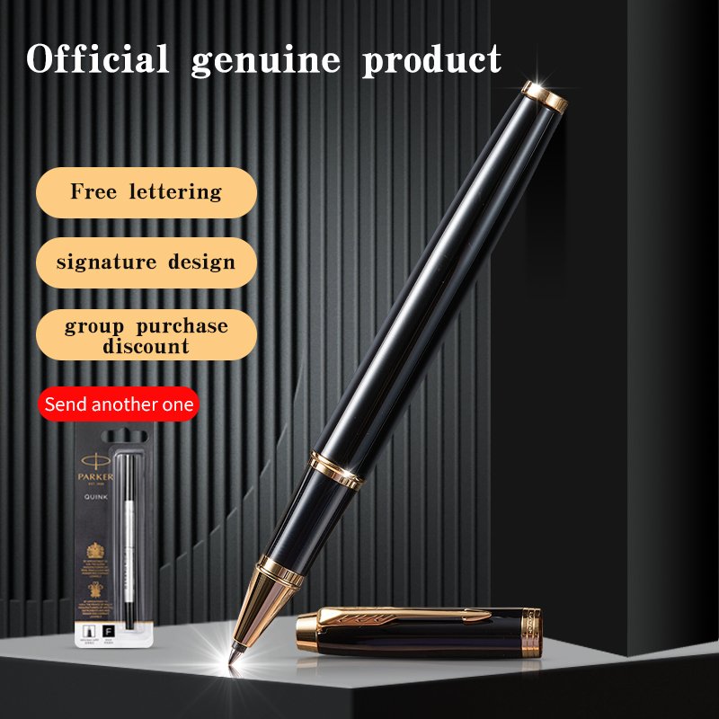 High Quality Parker IM Luxury Ballpoint pen Set Customized Logo Mix Color Single Gift Box 0.5mm Gold White Glitter School Office