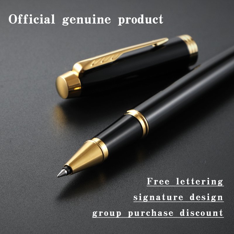 High Quality Parker IM Luxury Ballpoint pen Set Customized Logo Mix Color Single Gift Box 0.5mm Gold White Glitter School Office