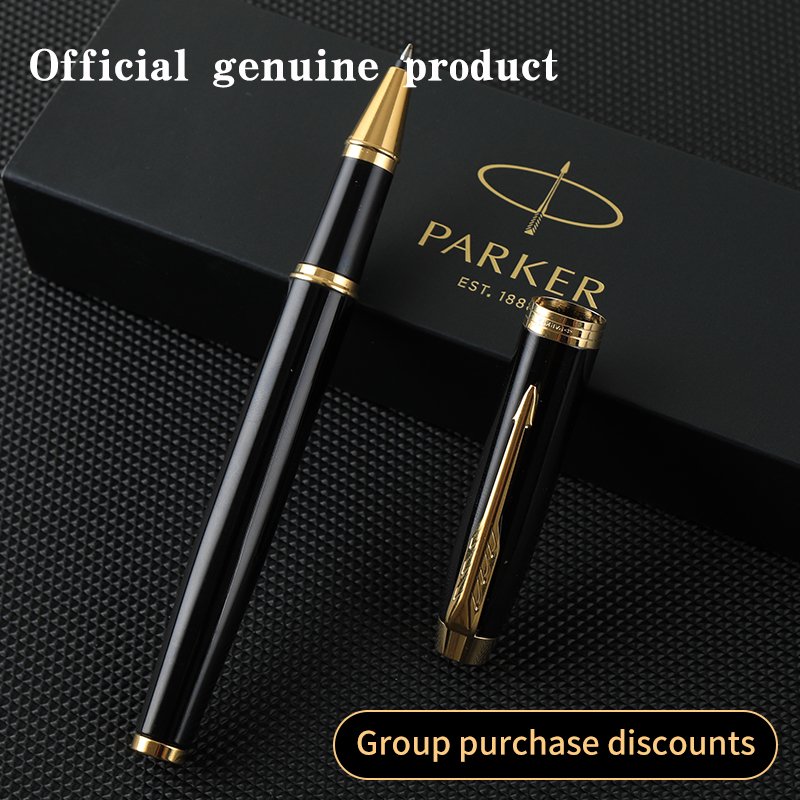 High Quality Parker IM Luxury Ballpoint pen Set Customized Logo Mix Color Single Gift Box 0.5mm Gold White Glitter School Office