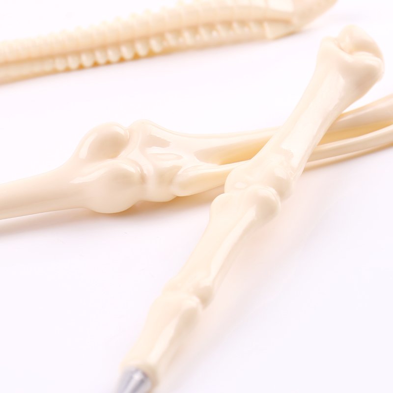Novel and peculiar modeling promotional gift pen bone modeling skull bone pen irregular shape ballpoint pen for kids