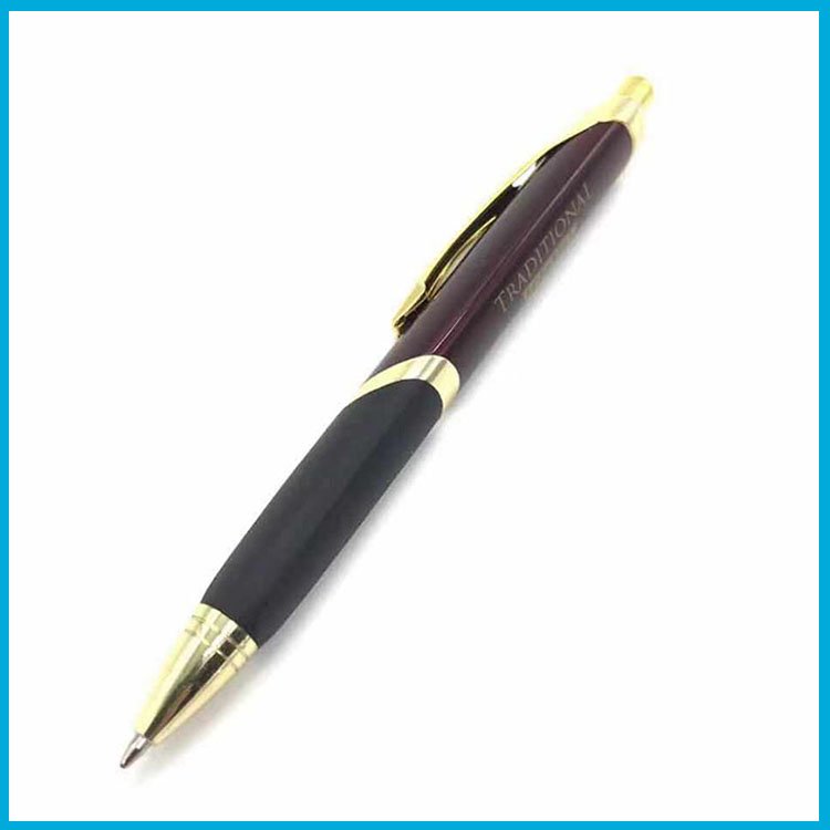 New Triangle Shape Office and school Use metal pen Customized Promotional Click Ballpoint Pen Hamilton Tri Grip Pen With Logo