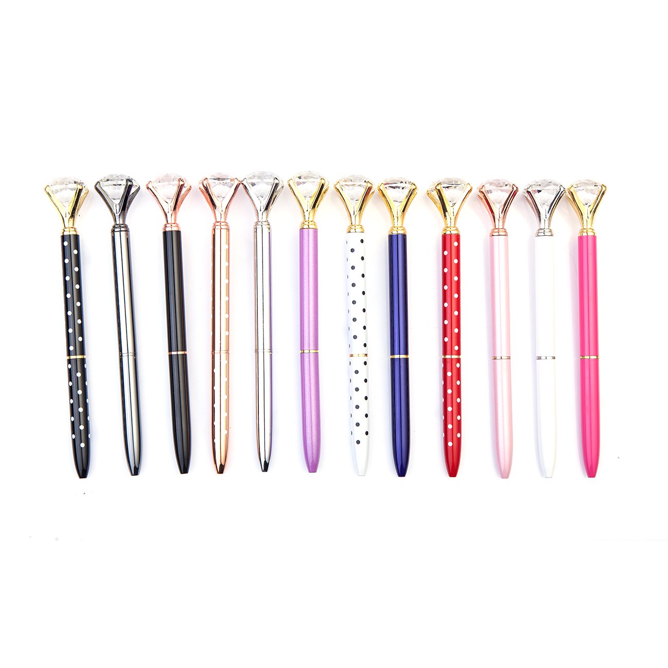 Promotional Crystal Metal Gift Ballpoint Pen Diamond Top Ball Pen Diamond