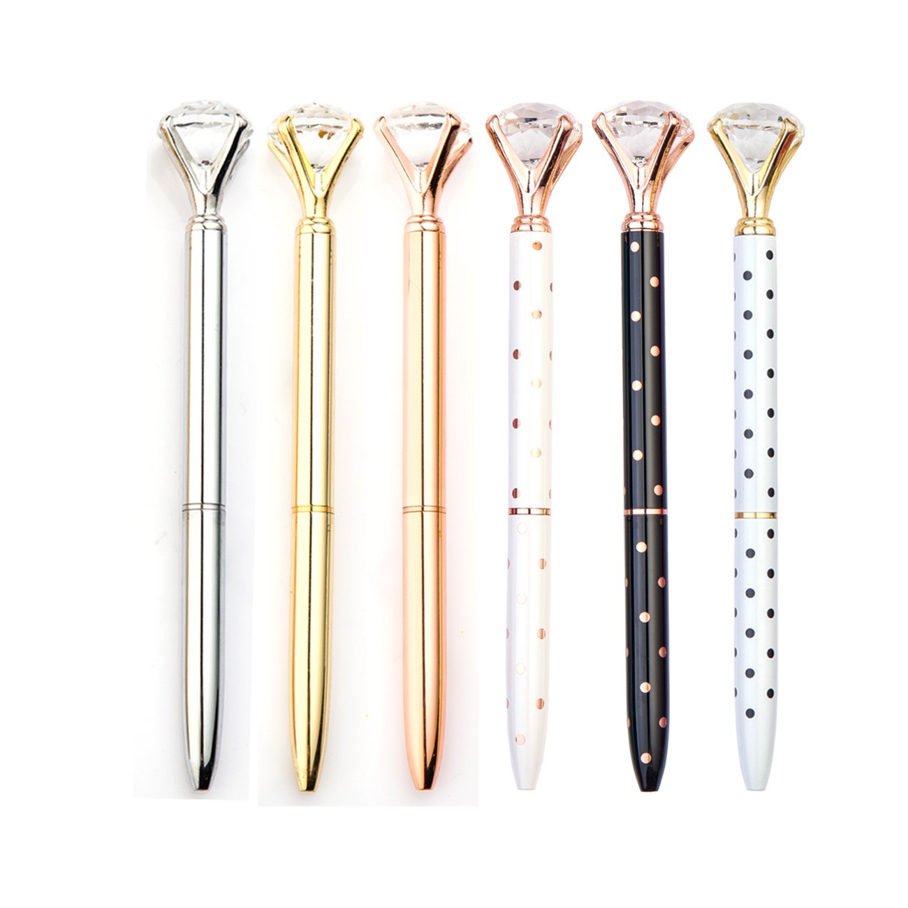 Promotional Crystal Metal Gift Ballpoint Pen Diamond Top Ball Pen Diamond