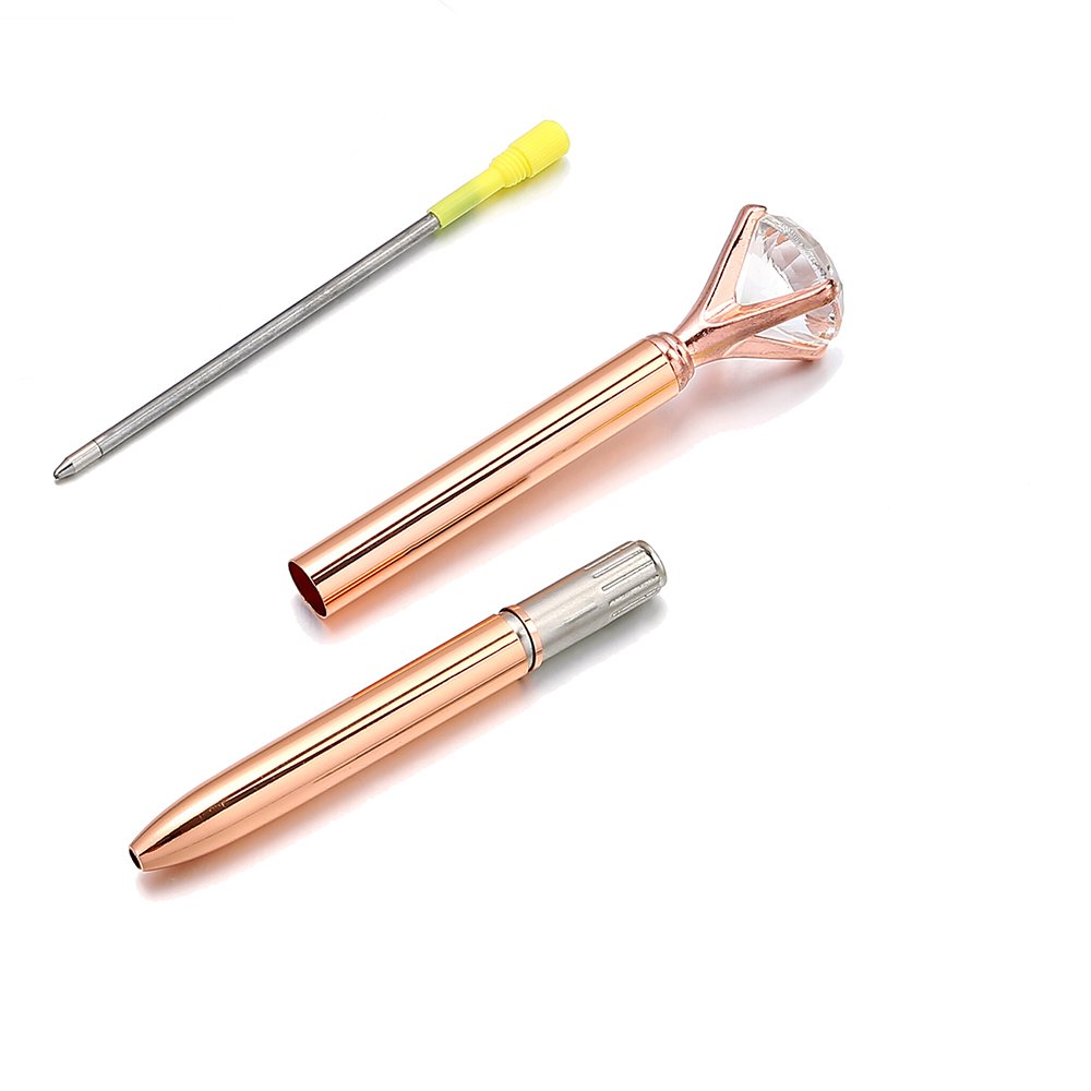 Promotional Crystal Metal Gift Ballpoint Pen Diamond Top Ball Pen Diamond