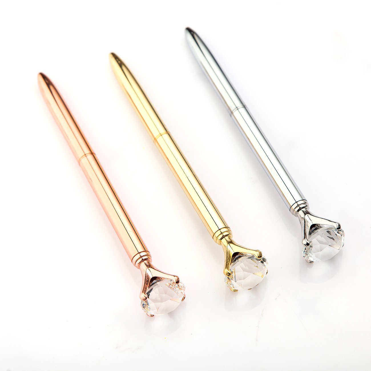Promotional Crystal Metal Gift Ballpoint Pen Diamond Top Ball Pen Diamond