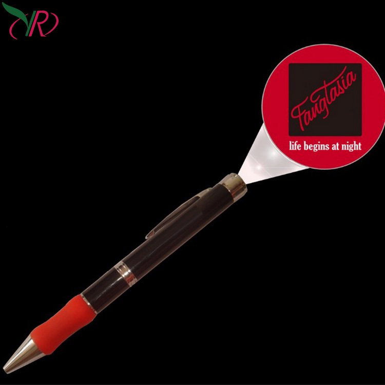 New Product Novelty Custom Logo Advertising Projection Ball Pen Led Flashing Pen Promotional Ballpoint Pen Projector Mini