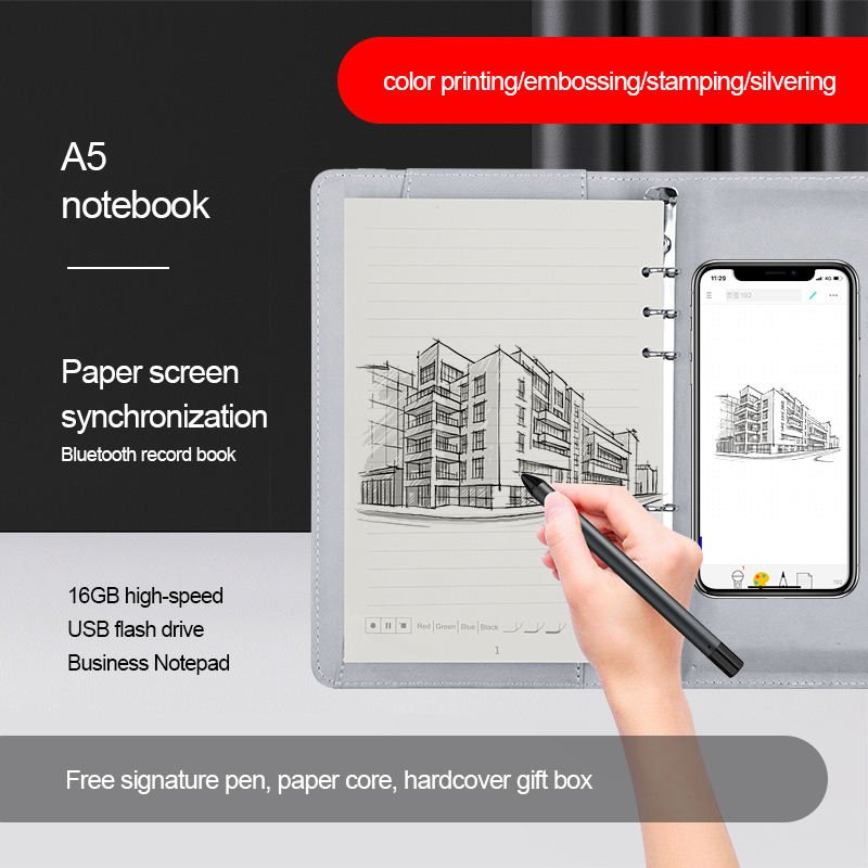 Master Ben Digital Handwriting Note Book Sync Diary Smart Writing Set Cloud A5 Notebook With Active Stylus Pen With App