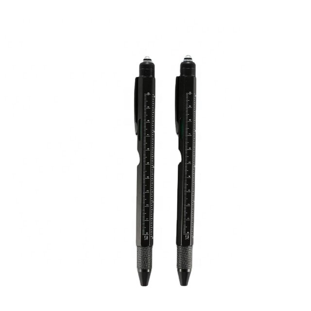 Ballpoint Pen Tool Multi-functional 9-in-1 Metal Black Gift Pen CE Promotional Pen