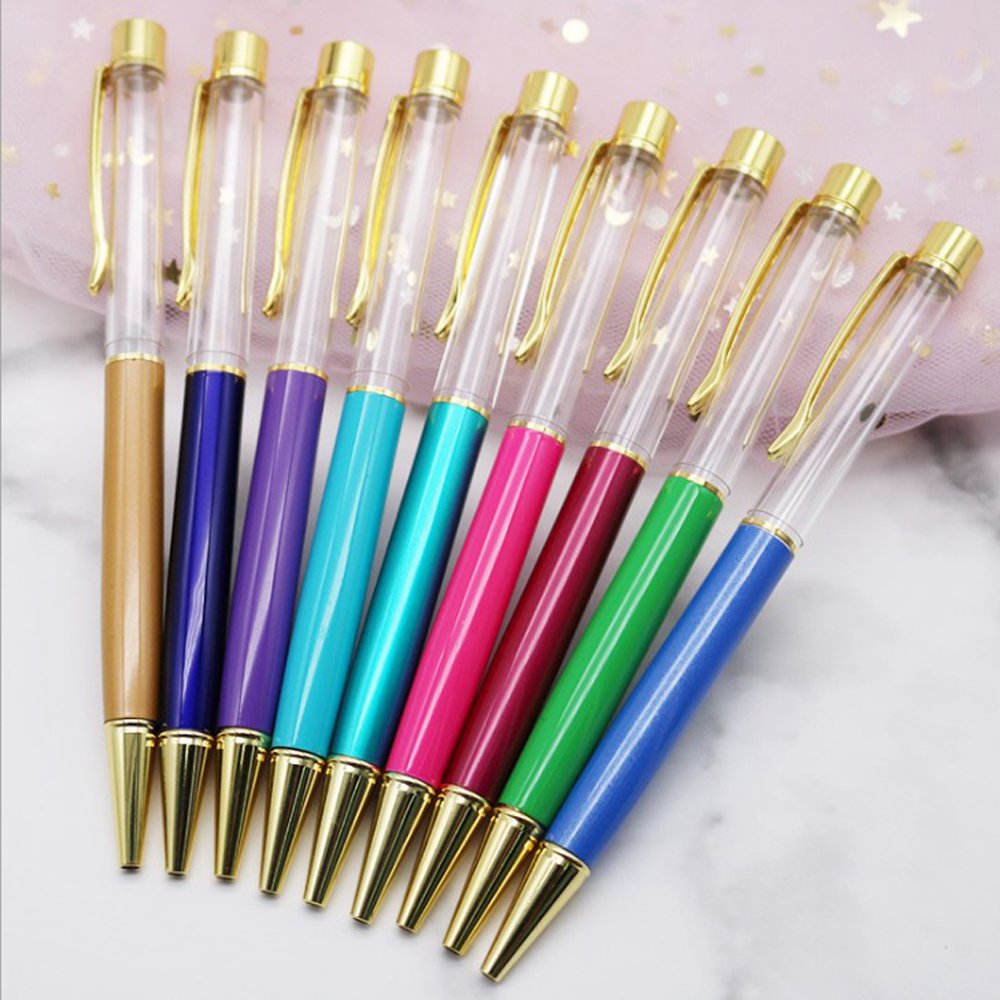 2024 hot selling Empty pen for DIY floater inside the pens floating ball pen
