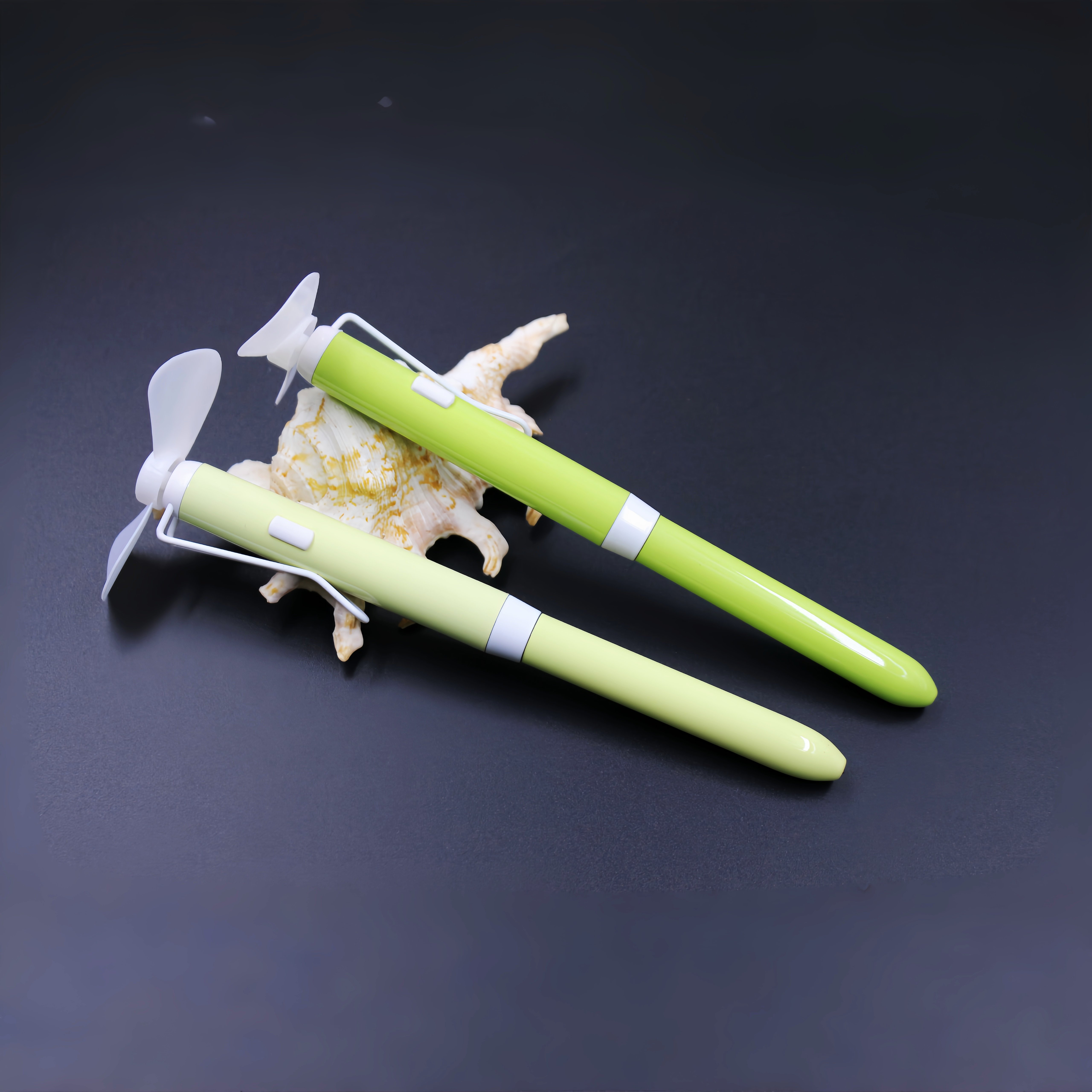 OEM 2-in-1 Multifunction 1.0mm Ballpoint Fan Pens with Logo Promotional Office Supplies for Holidays Stationery novelty Gifts