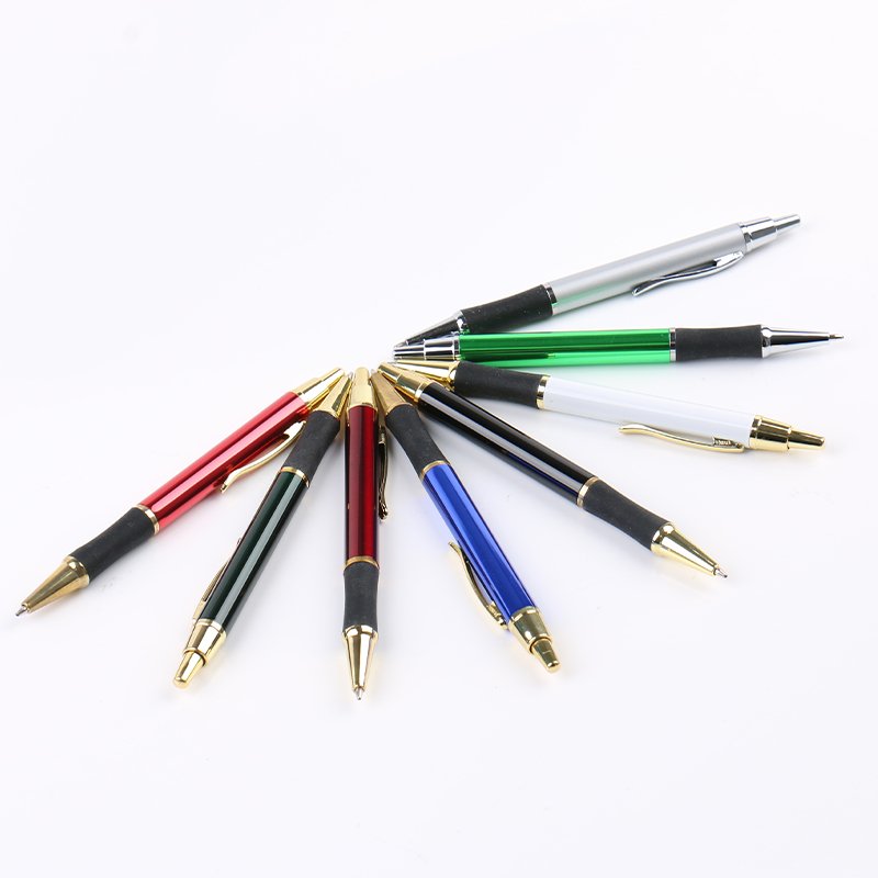 Factory Luxury Ball Pen Gold Ballpen Golden Advertise Beautiful Ballpoint Pen Custom Pen with custom logo OEM ODM Hot Sales