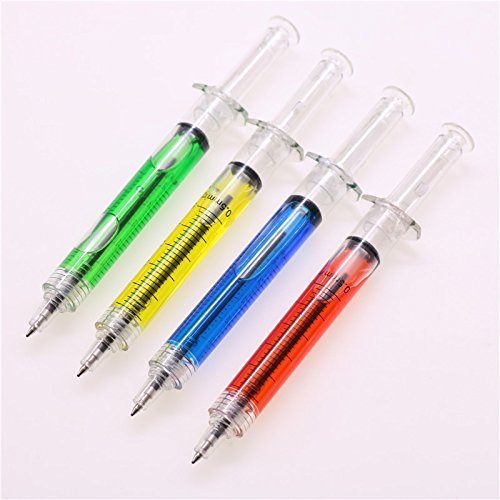 Children Gift Personalized Creative Novelty Lifelike Injection Needle Ballpoint Pen Fancy Peculiar Shape Cute Syringe Pen