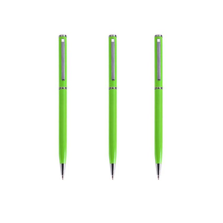 Customized Logo Metal Ballpoint For office Hotels gift Small Black Luxury Ball Pen Slim Custom Hotel Pens