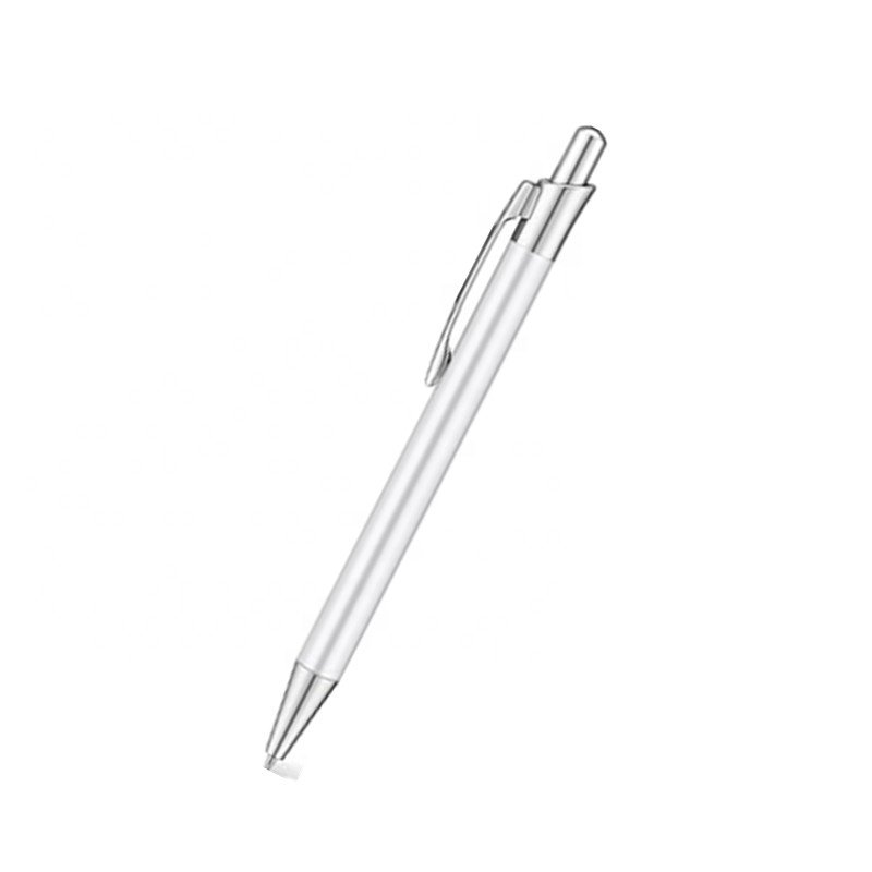 Sublimation Blank White Pen Body Heat Transfer Ballpoint Pen with Shrink Wrap