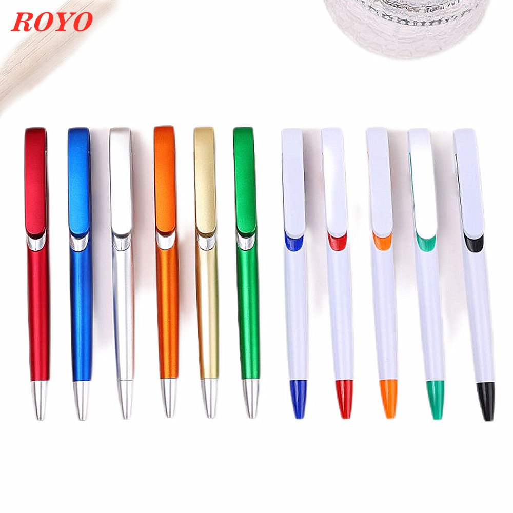 Wholesale Custom Logo Printed Plastic Ball-Point Pen from China Factory 1.0mm Writing Width for School & Office Advertising
