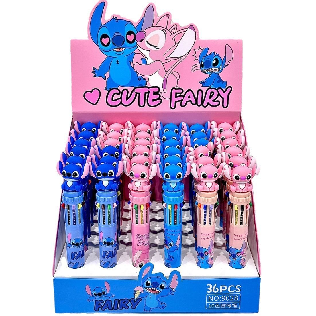 Cartoon Stitch Ten Color Pen Student Graffiti Multi Color Handwritten Pen High Appearance Student Learning Stationery
