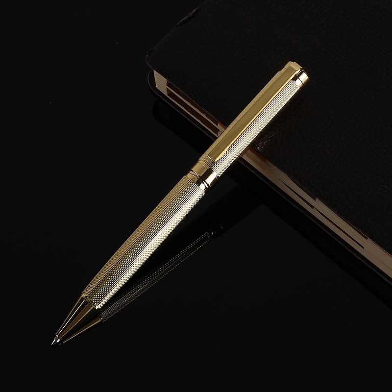 Cheaper High Quality Promotion Gifts Golden Silver Brass Ball Point Pen for Birthday Gift