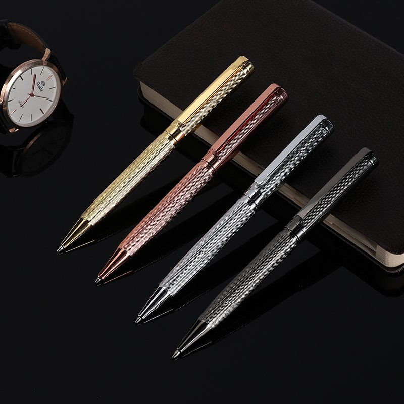 Cheaper High Quality Promotion Gifts Golden Silver Brass Ball Point Pen for Birthday Gift
