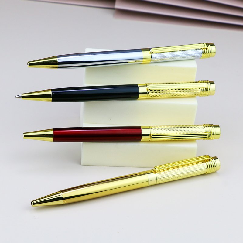 Eacajess Custom Logo New Style Heavy Luxury Metal Pen Metal Roller Ball Pen Stylish Parker Pen