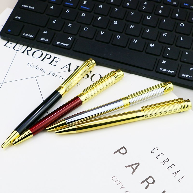 Eacajess Custom Logo New Style Heavy Luxury Metal Pen Metal Roller Ball Pen Stylish Parker Pen