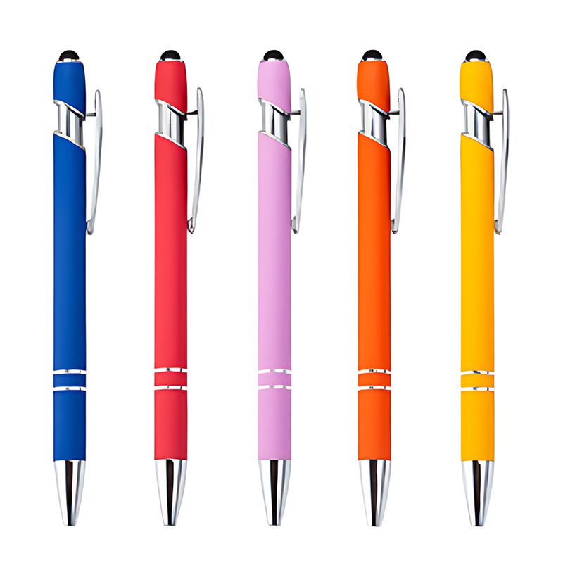 2024 Unique Products Cheap Price Aluminum Available Stylus Pen Multi-colored Metal Custom Retractable Ballpoint Pens with Logo