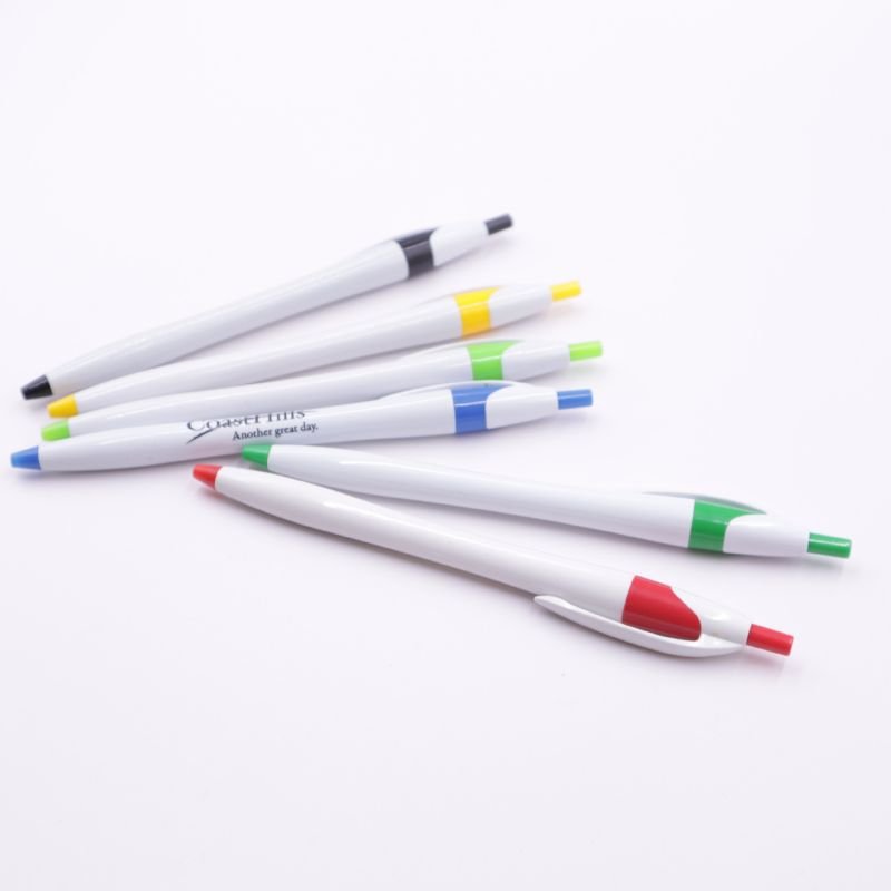STOCK custom promotional very cheap ballpoint pen with logo low moq ball pen with logo
