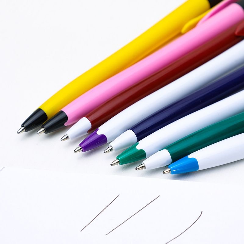 STOCK custom promotional very cheap ballpoint pen with logo low moq ball pen with logo