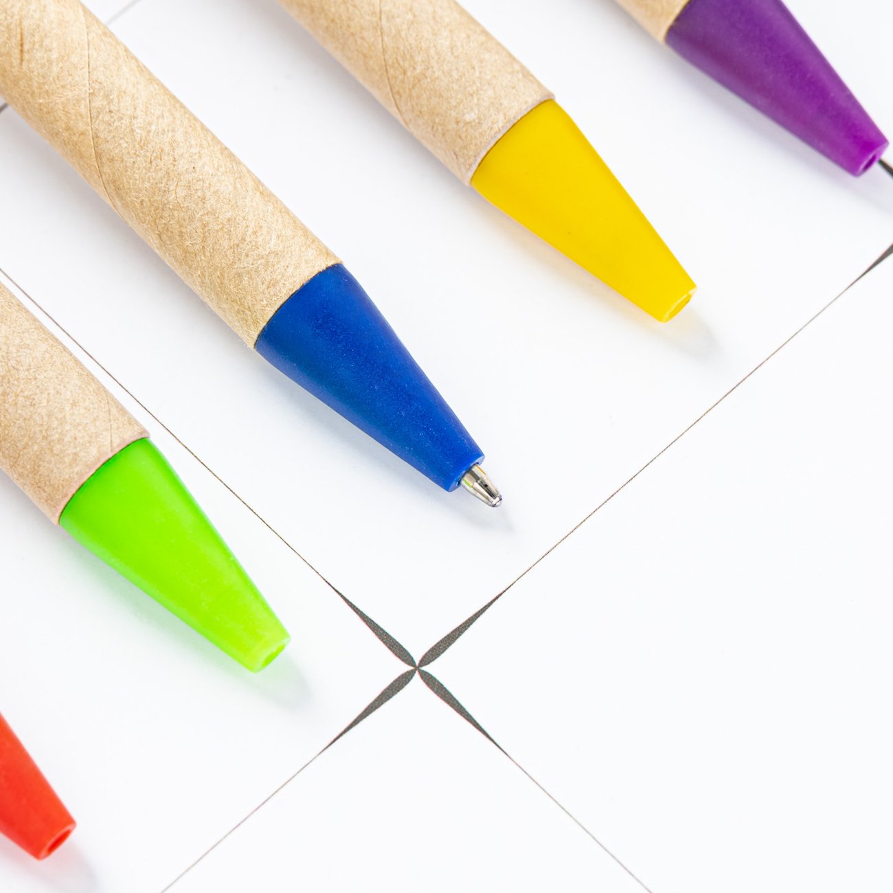 Promotional Eco Friendly Paper Ballpoint Pen Cheap Custom Logo Gift Recycled Paper Pen With Custom Logo