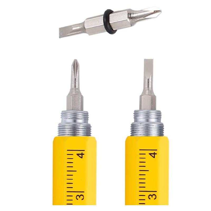 Factory Multifunctional Mini Pen Two-head Screwdriver Tech 6 in 1 Metal Handwriting Pen With Key Chain Metal Ball Pen