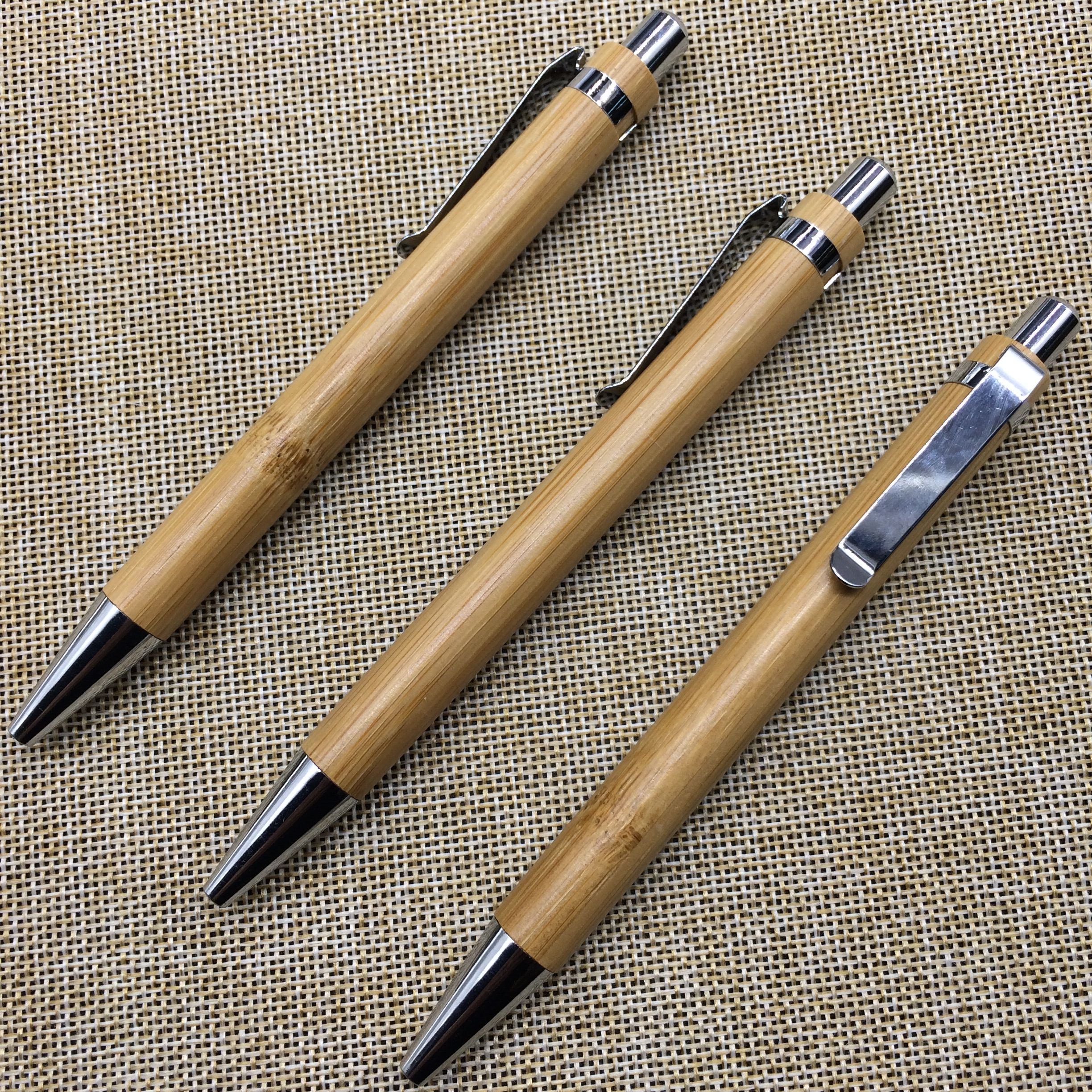 wholesale office stationery Eco friendly Bamboo wooden ball ballpoint pen