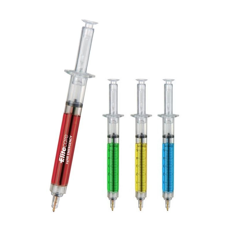 promotional gifts customized logo hospital doctor Nursing Student School pens medical injection pens syringe pens with liquid