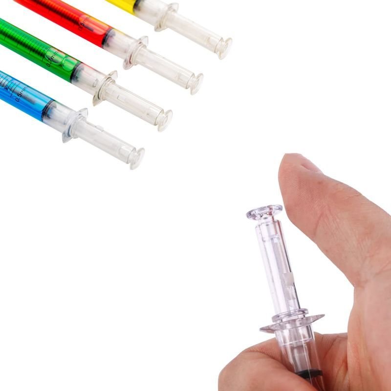 promotional gifts customized logo hospital doctor Nursing Student School pens medical injection pens syringe pens with liquid