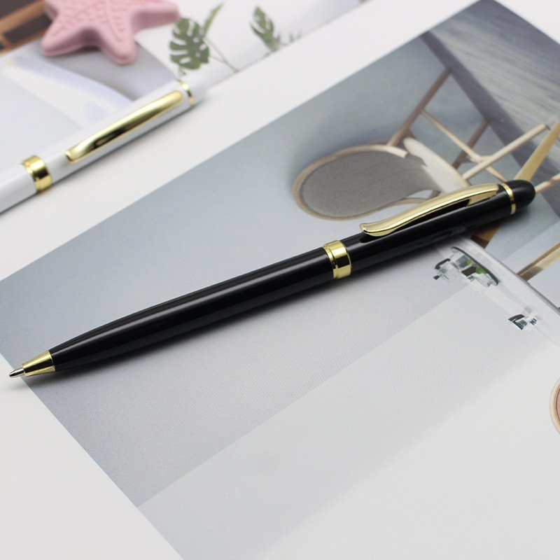 Promotional Gift Business Pen Metal Clip Ballpoint Pen With High Sensitive Stylus Top Custom Logo