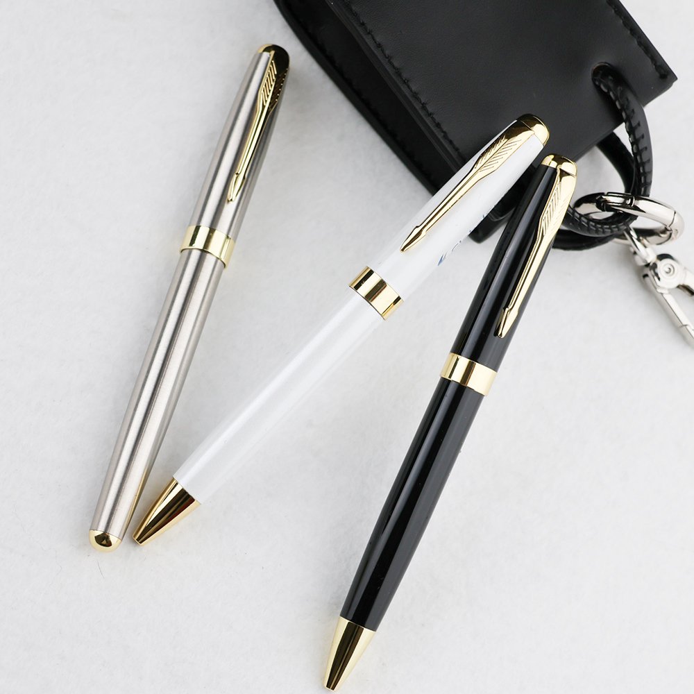 GemFully wholesale Hot sales metal best Promo Pens customized Logo matte silver pen for Business