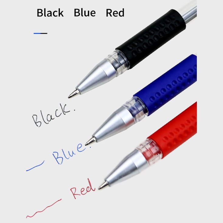 Wholesale Straight Liquid Cute Student Study Custom Cheap Blue Black Red Colorful 0.5 0.7 Mm Gel Ink Pens Set Back To School