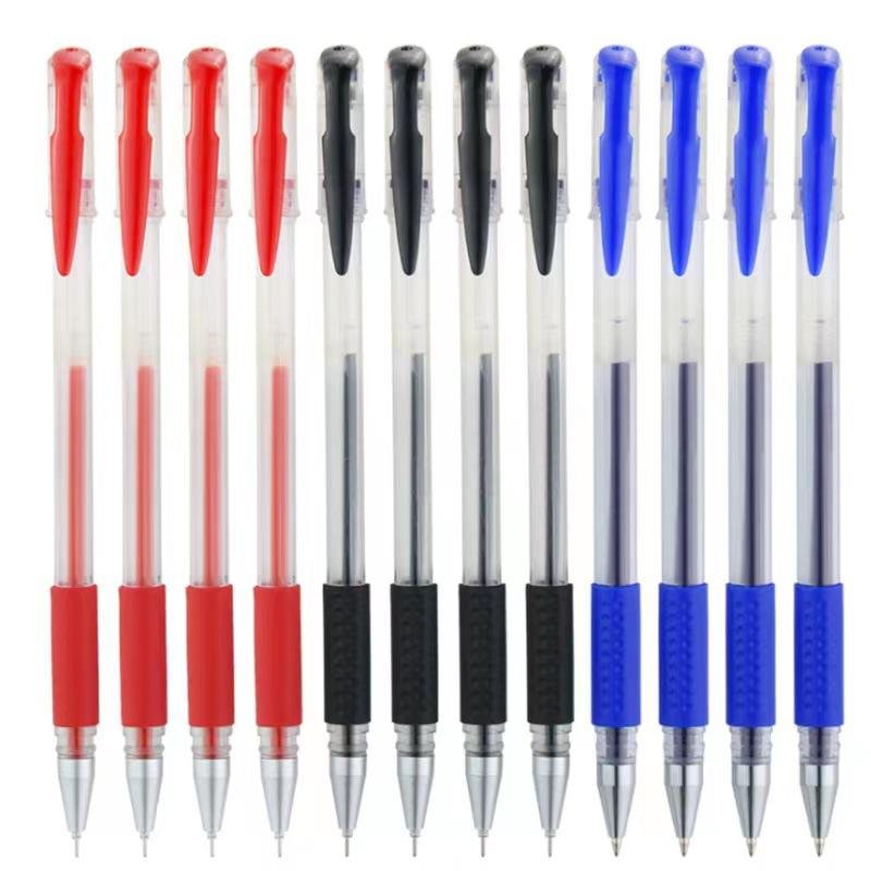 Wholesale Straight Liquid Cute Student Study Custom Cheap Blue Black Red Colorful 0.5 0.7 Mm Gel Ink Pens Set Back To School
