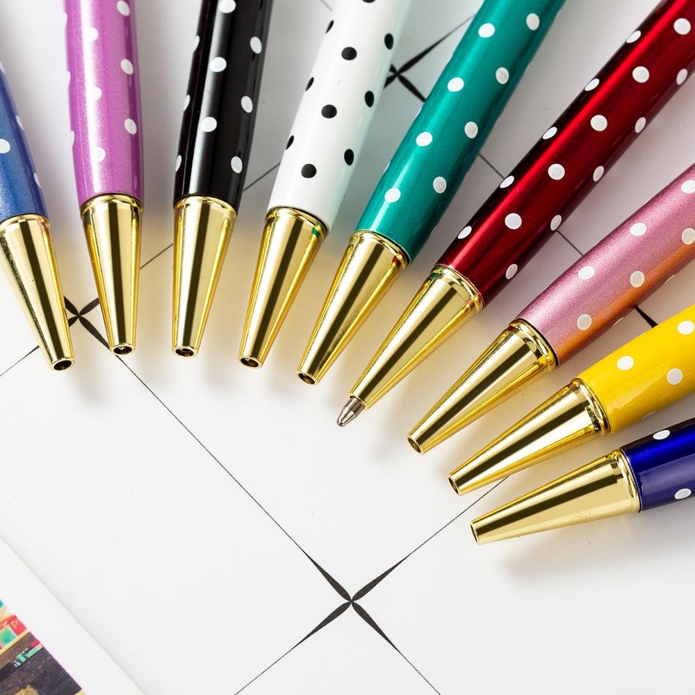 Custom DIY Herbarium Floating Glitter Pen No Crystal Metal Self-Assembling with 1.0mm Writing Width
