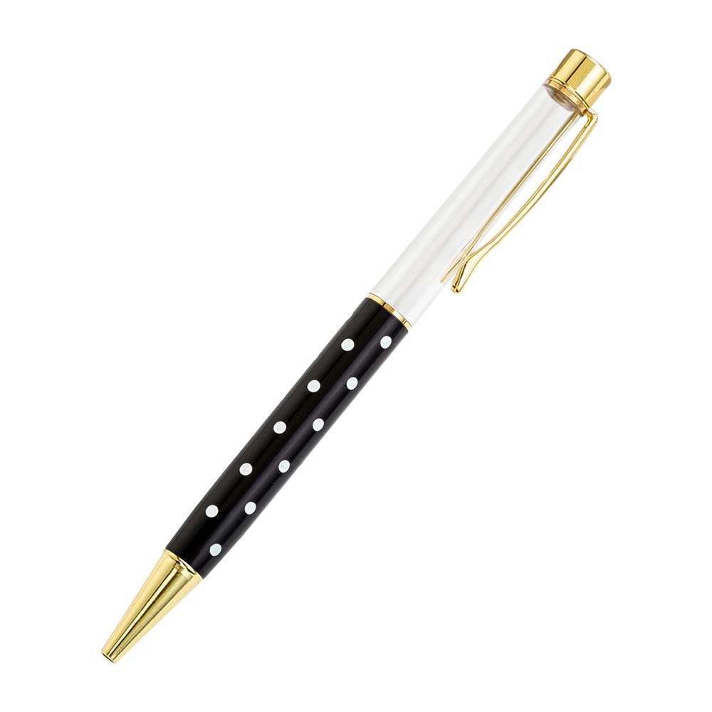Custom DIY Herbarium Floating Glitter Pen No Crystal Metal Self-Assembling with 1.0mm Writing Width
