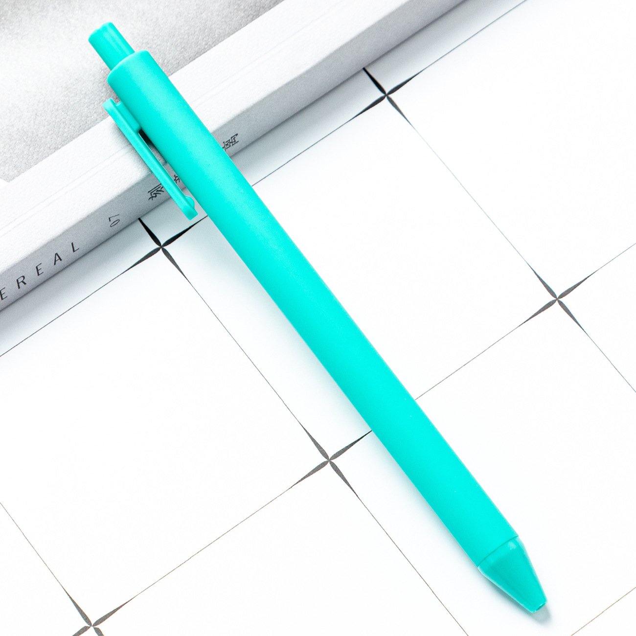 candy color Rubber Coated Soft Click Ball Pen with Logo custom advertising Promotional Pens Cheap Ballpoint Pen
